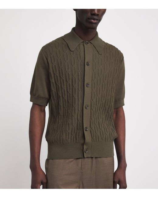Oliver Spencer Green Organic Cotton Rossell Shirt for men