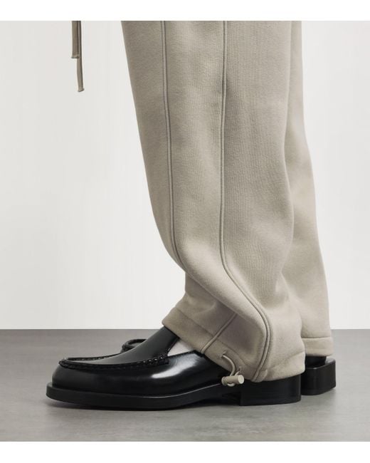 Fear Of God Gray Cotton-Blend Open-Cuff Sweatpants for men