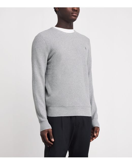 Ralph Lauren Gray Cotton-Blend Sweater for men