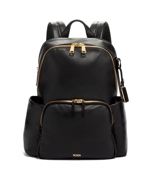 Tumi Black Voyageur Ruby Leather Backpack
