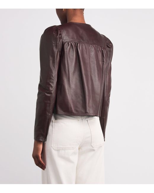 Ulla Johnson Brown Leather Anouk Jacket