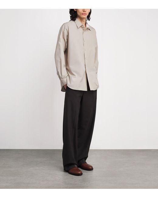 The Row White Melchior Cotton Shirt for men