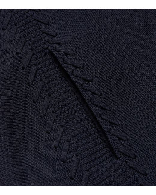 Maje Blue Knitted Mini Dress