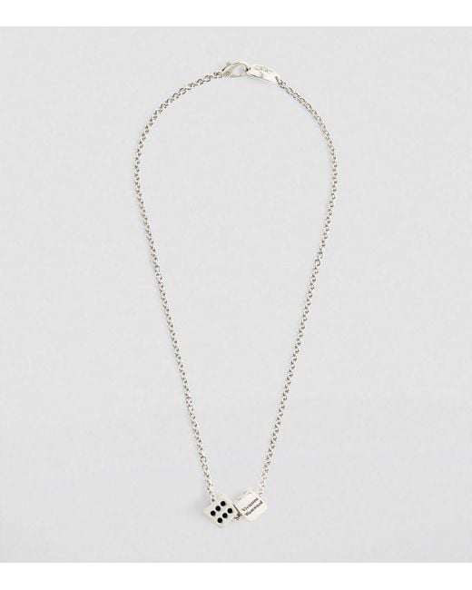 Vivienne Westwood Leicester Dice Necklace in Metallic for Men