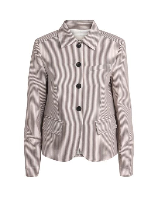 ME+EM Gray Stripe Jacket