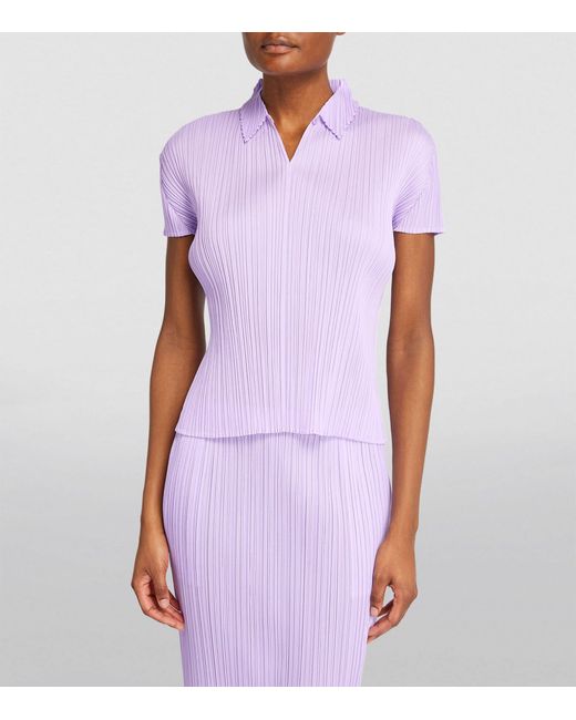 Pleats Please Issey Miyake Purple Monthly Colors April Shirt