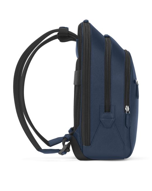 Montblanc Blue Medium Leather Sartorial Backpack