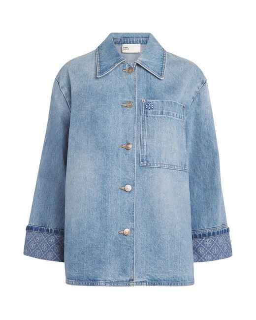 Tory Burch Blue Barn Denim Jacket