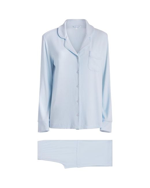 Skims Blue Soft Lounge Pyjama Set
