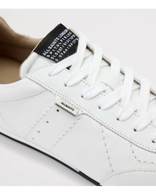 AllSaints White Leather Liam Sneakers for men