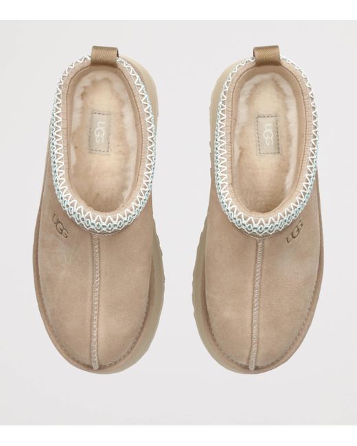 Ugg Natural Suede Tazz Ii Slippers