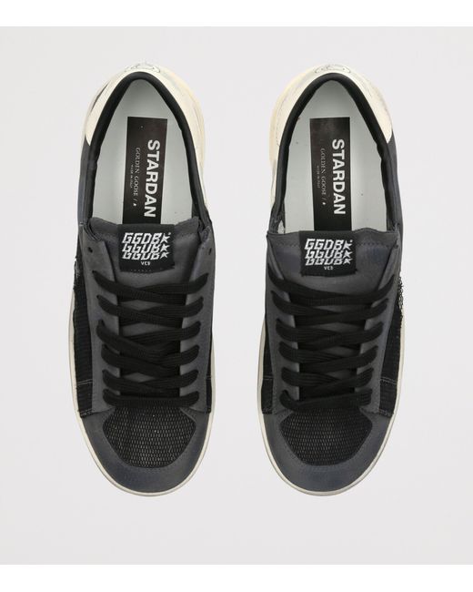 Golden Goose Deluxe Brand Brown Suede Distressed Stardan Sneakers for men