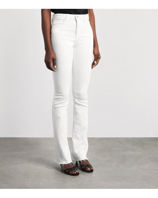 L'Agence White Ruth Straight Jeans