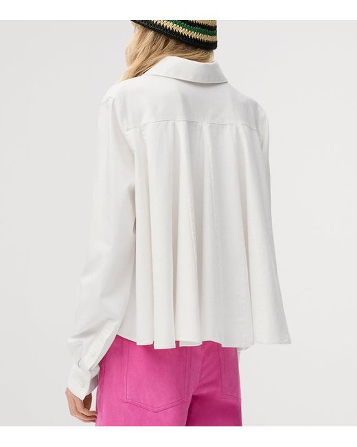 Loewe White X Paula's Ibiza Cotton-Blend Anagram Shirt