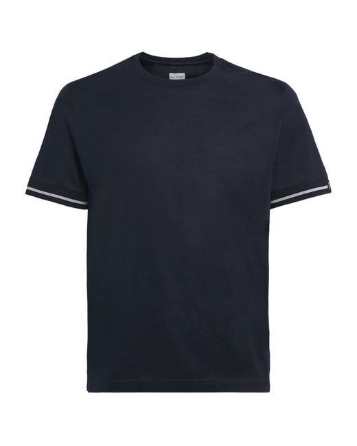Pal Zileri Blue Cotton T-Shirt for men