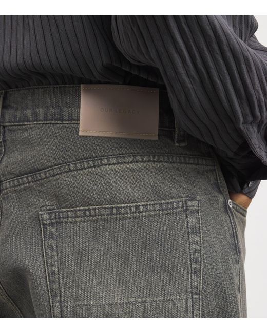Our Legacy Gray Third Cut Jeans for men