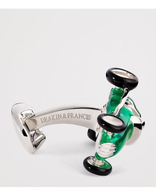 Deakin & Francis Green Sterling Racing Car Cufflinks for men