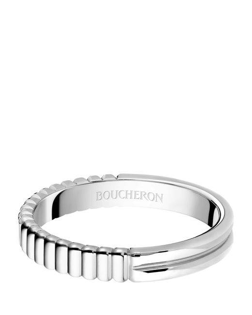 Boucheron Metallic Platinum Quatre Radiant Edition Wedding Band
