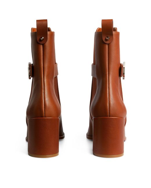 Christian Louboutin Brown Cl Chelsea Booty Leather Boots 70