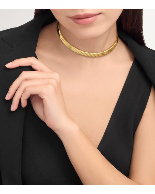 BVLGARI Natural And Diamond Tubogas Necklace