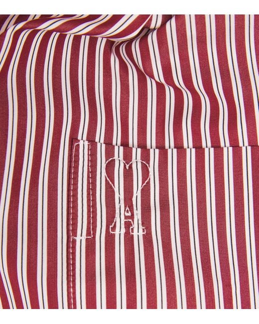 AMI Purple Stripe Ami De Coeur Shirt