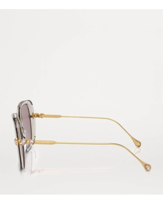 Swarovski Pink Oversized Sk6011 Sunglasses