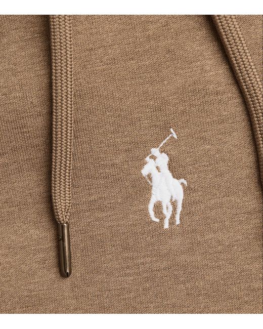 Polo Ralph Lauren Brown Tech Knit Hoodie for men