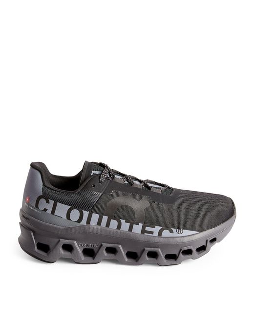 On Shoes Black Reflective Cloudmonster Trainers