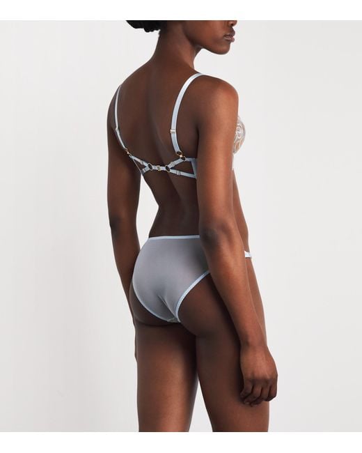 Bordelle White Embroidered Pearl Briefs