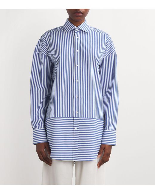 With Nothing Underneath Blue Poplin The Classic Shirt