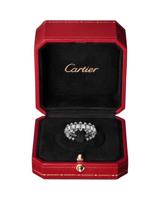 Cartier Metallic Medium Rhodium-Finished Clash De Ring