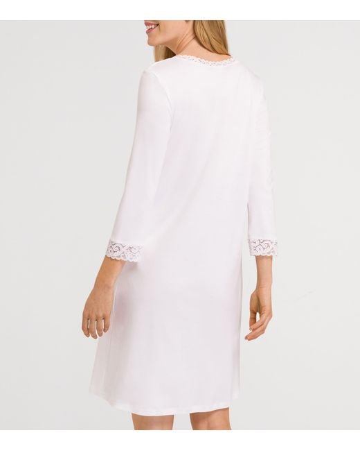 Hanro White Cotton Moments Nightdress