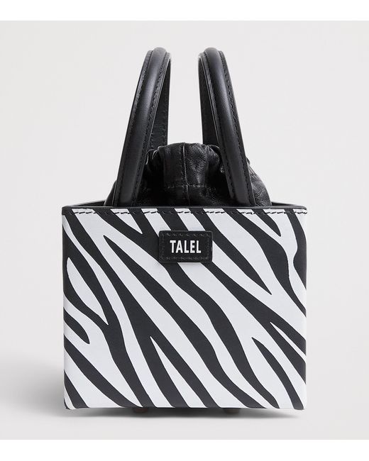 TALEL PARIS Black Small Leather Triangle Bag
