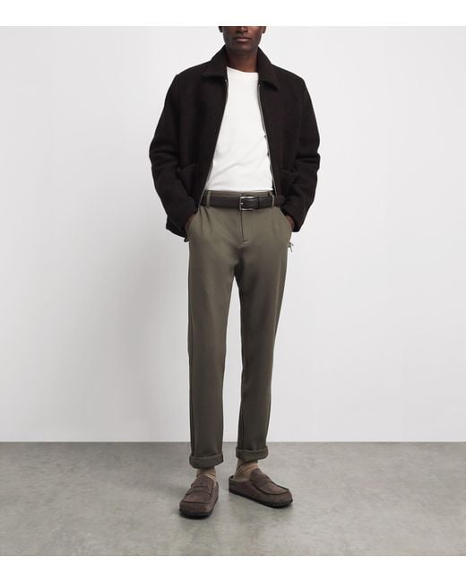 PAIGE Gray Stafford Trousers for men