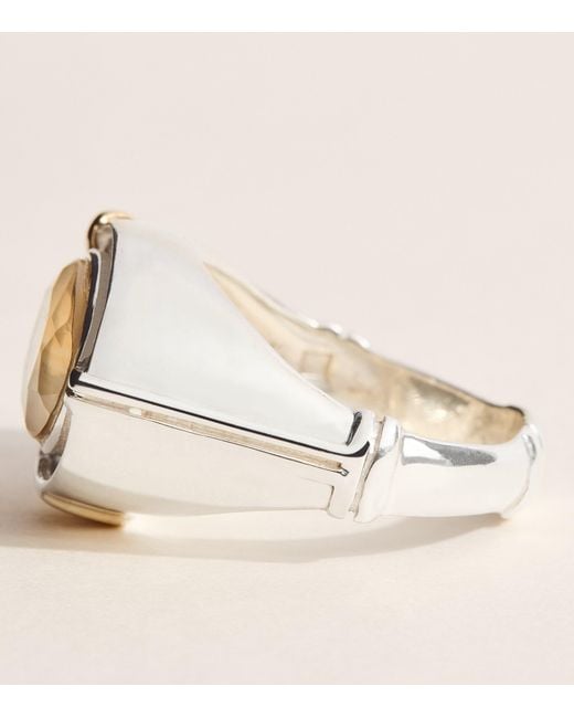 FYR Natural Sterling And Ayin Ring for men