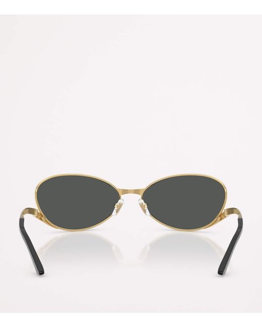 Versace Metallic Oval Sunglasses