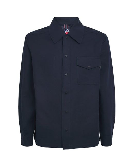 Fusalp Blue Cotton Jaymeo Overshirt for men