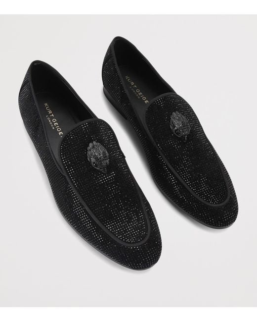 Kurt Geiger Black Embellished Hugh 2 Loafers