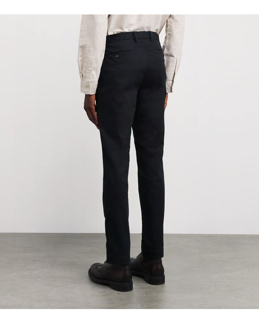 Polo Ralph Lauren Black Stretch-Cotton Slim Chinos for men