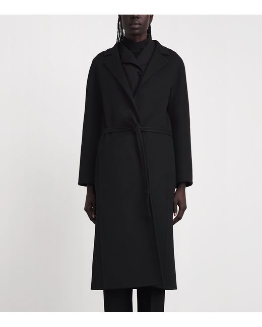 Jil Sander Black Wool Belted Coat
