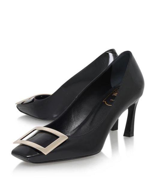 Roger Vivier Black Patent Decolleté Belle Vivier Pumps 70