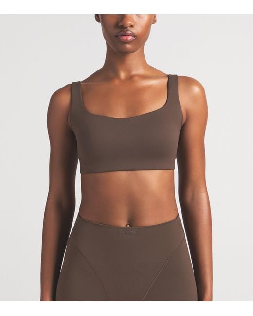NikeSKIMS Brown Matte Sports Bra