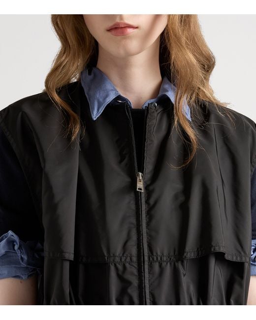 Prada Black Re-Nylon Mini Dress