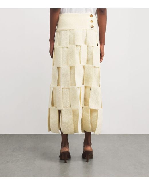 A.W.A.K.E. MODE Natural Rectangle Maxi Skirt