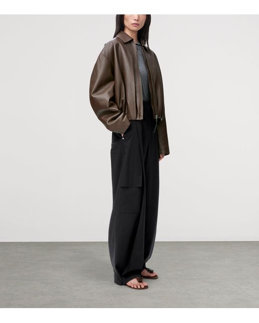 Loewe Black Wool-Blend Cargo Trousers