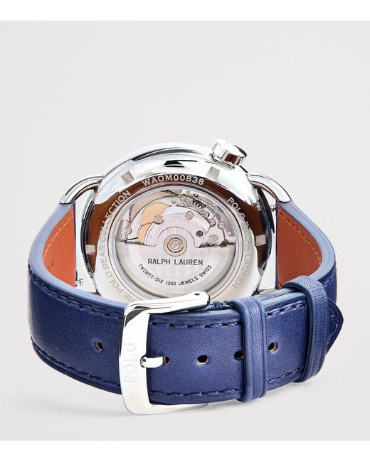 Polo Ralph Lauren Blue Stainless Steel Riviera Polo Bear Watch for men