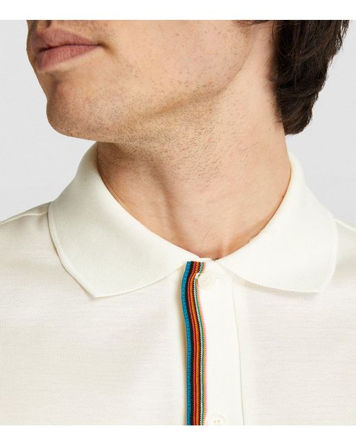 paul smith signature stripe polo