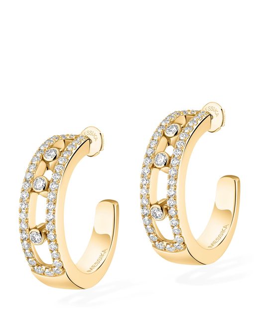 Messika Metallic Move Classique And Diamond Hoop Earrings