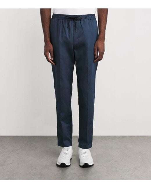 Fusalp Blue Cotton-Blend Aymeroc Trousers for men