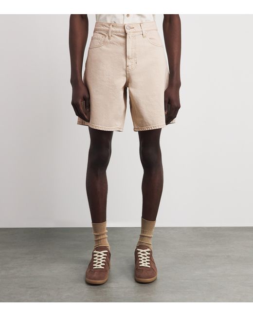 PAIGE Natural Denim Bermuda Shorts for men